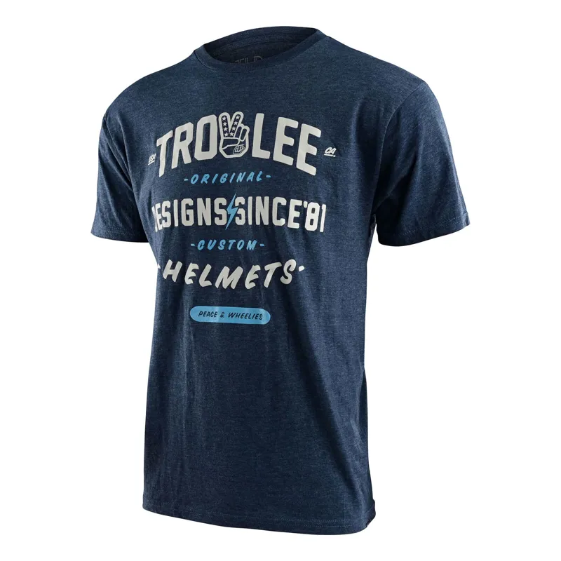 Troy Lee Designs Roll Out Short Sleeve T-Shirt in Navy Heather